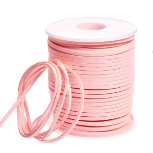 Шнур флористический, вельвет, 3мм х 50ярд, цв.чайная роза