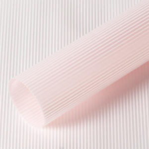 Пленка матовая "Нежные полосы", 50мкр., 58см*10м, пудра