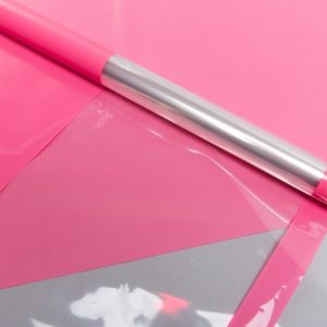 Пленка цветная 60см прозрачное окно, розовый туманный, Идеал