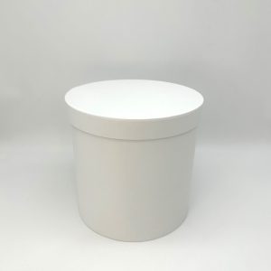 Коробка тубус 36/36см, крышка 5см, 1шт, белый