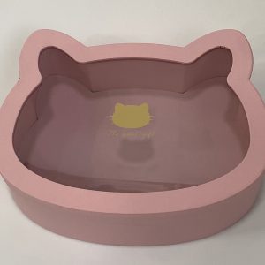 Коробка с крышкой "Сладкий подарок" 27x22,5x7,5 см, св.розовый