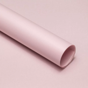 Упаковочный материал флористическая пленка "Органик", 70 мкр, 58 см х 10 м, чайная роза