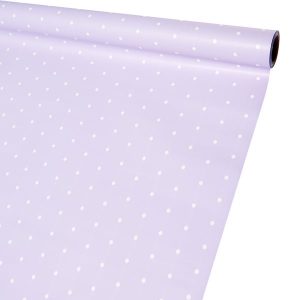 Пленка матовая "Мелкий горошек" 58*10м., сиреневый