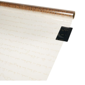 Прозрачная пленка "Письмо", 45 микрон, 58см*10м, цв. желтый