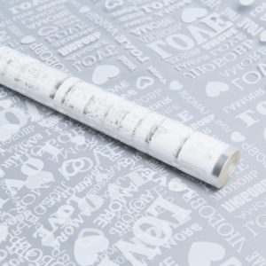 Пленка цветная Love 70см белый