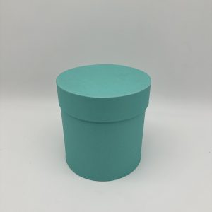 Коробки круглые матовые 25*25см, мятный