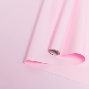 Пленка матовая на втулке 60см*10м, розовый жемчужный, Идеал