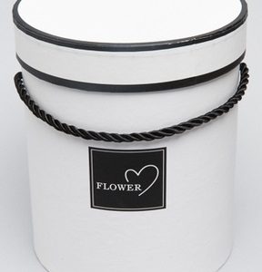 Коробка цилиндр 14х18,5см W6685-3 белый