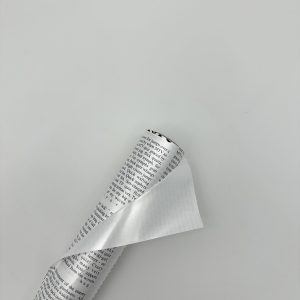 Пленка матовая двухцветная 60см*10м, Газета белый 1072