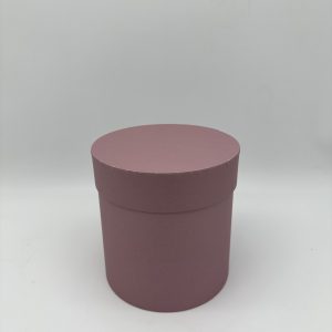 Коробки круглые матовые 25*25см, пыльная роза