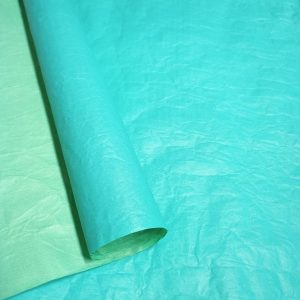 Бумага Эколюкс двухцветная морская волна/салатовый пастель 68см * 5 м ± 5%