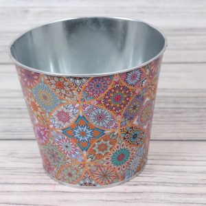 Декоративное кашпо "Колорит" D13.3X11.5CM/B9.5 (матовый финиш), металл