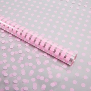 Пленка цветная Бисер 70см, розовый