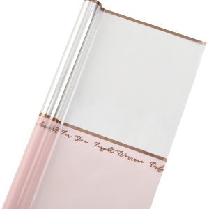 Упак. материал флористическая пленка "Золотые грани" 50 мкр, 58 см х 10 м, розовый