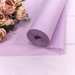 Бумага "Тишью" 0,5*120м 17г Сиреневый 1/16