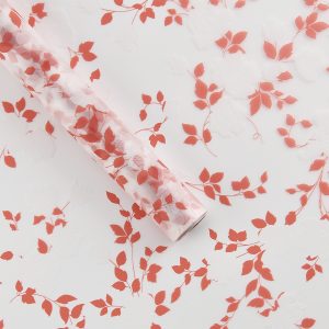 Упак. материал флористическая пленка "Роза любви" 50 мкр, 58 см х 10 м, розовый