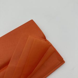 Бумага тишью Китай 50*70см, 10лист, оранжевый #24