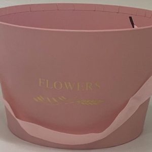 Коробка под цветы 20,2x12,5см, 1 шт., св.розовый