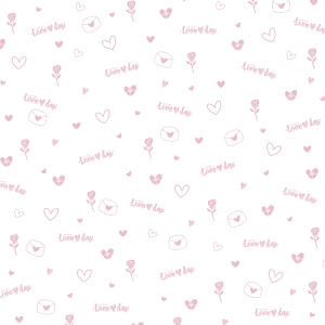 Упак. материал флористическая пленка "Время любить", 55мкр, 58 см х 10 м, розовый