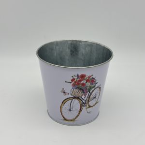 Декоративное кашпо "По пути с клумбы" 13,5XH12,2CM/B10, металл