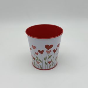 Декоративное кашпо "Цветущие сердца" 9.8XH10CM/B7.5, металл