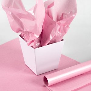 Бумага тишью Влагостойкая "Перламутр" 48*68см Розовый щербет-15 20 листов