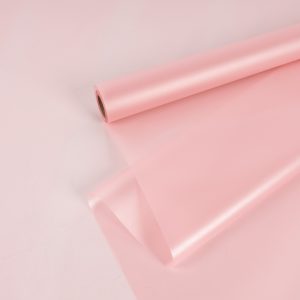 Пленка матовая "Кристальный шелк" 58см*10м Нежно-розовый-07 т.м.30