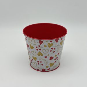 Декоративное кашпо "Стрелы амура" D13.3X11.5см B:D9.8 см, металл