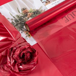 Пленка матовая/глянцевая"Стекло" 56см*10м Бордовая-09 т.м.30