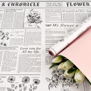 Пленка матовая двусторонняя "My flower" 57см*10м Белый/Нежно-розовый 02 т.м.30