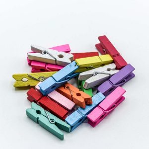 Цветочный аксессуар Прищепки декоративные Цветные (микс) 3,5*0,9*0,7 1/100 1/72