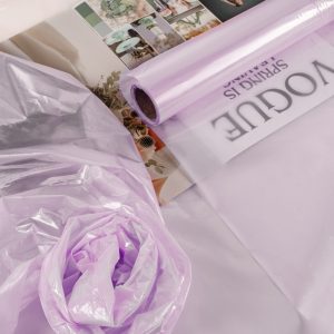 Пленка матовая/глянцевая"Стекло" 56см*10м Сиреневая-07 т.м.30