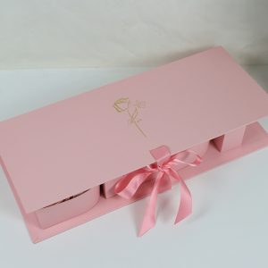 Коробка подарочная "I love you" 45,6×19,5×6,8H см, 1 шт., св.розовый