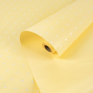Пленка матовая "Горошек" Кремовая-05 57см*10м т.м.30