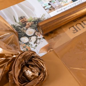 Пленка матовая/глянцевая"Стекло" 56см*10м Шоколадная-10 т.м.30