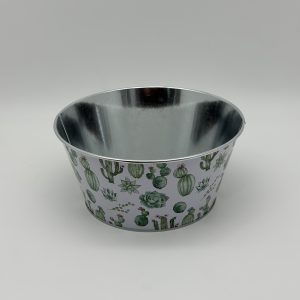 Декоративное кашпо "Кактусы" D19.5XH9.8CM/B15.2, металл