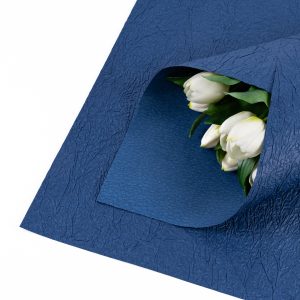 Бумага Крепированная 58*56см Темно-синий 15 5шт/уп т.м.100