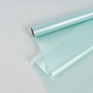 Пленка матовая "Кристальный шелк" 58см*10м Голубой-09 т.м.30