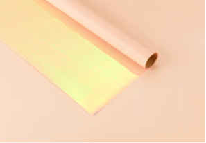 Упак. материал флористическая пленка с голографической стороной, 50 мкр, 58 см х 10 м, розовый лотос