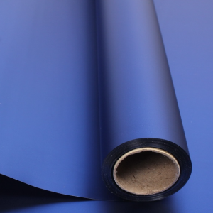 Упак. материал флористическая пленка, металлическая, 53 мкр, 58 см х 10 м, синий