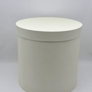 Коробка тубус 36/36см, крышка 5см, 1шт, кремовый