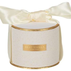 Коробка подарочная "Коллекция роскоши" D11*H8,6, 1 шт., молочный