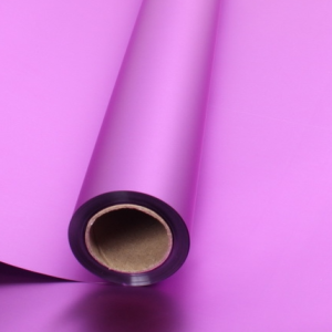 Упак. материал флористическая пленка, металлическая, 53 мкр, 58 см х 10 м, сиреневый