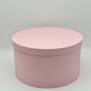 Коробка шайба 48/20см, 1шт, застенчивый розовый