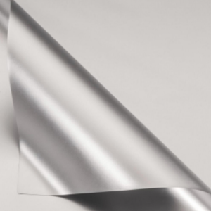 Упак. материал флористическая пленка, металлическая, 53 мкр, 58 см х 10 м, серебро