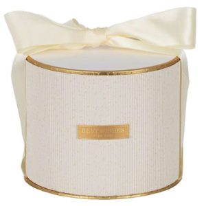 Коробка подарочная "Коллекция роскоши" D15,8*H12,6, 1 шт., молочный