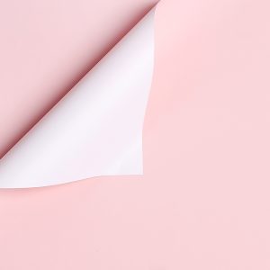 Упак. материал флорист. пленка "Самая нужная двухсторонняя" 65 мкр, 58 см х 10 м, св-розовый/айвори