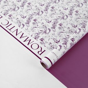 Пленка матовая "Ласточки" Фиолетовый 05 58см*10м т.м.30