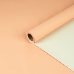 Пленка матовая 2 стороны 58см*10м Персиковая/Абрикосовая 23 т.м.30