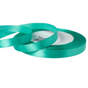Лента атласная,10mmx25yards, цв. изумрудный